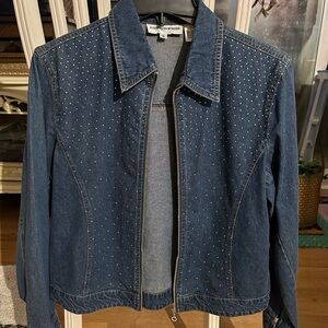 BlueJean Zipper Jacket by Cathy Daniels Size Small